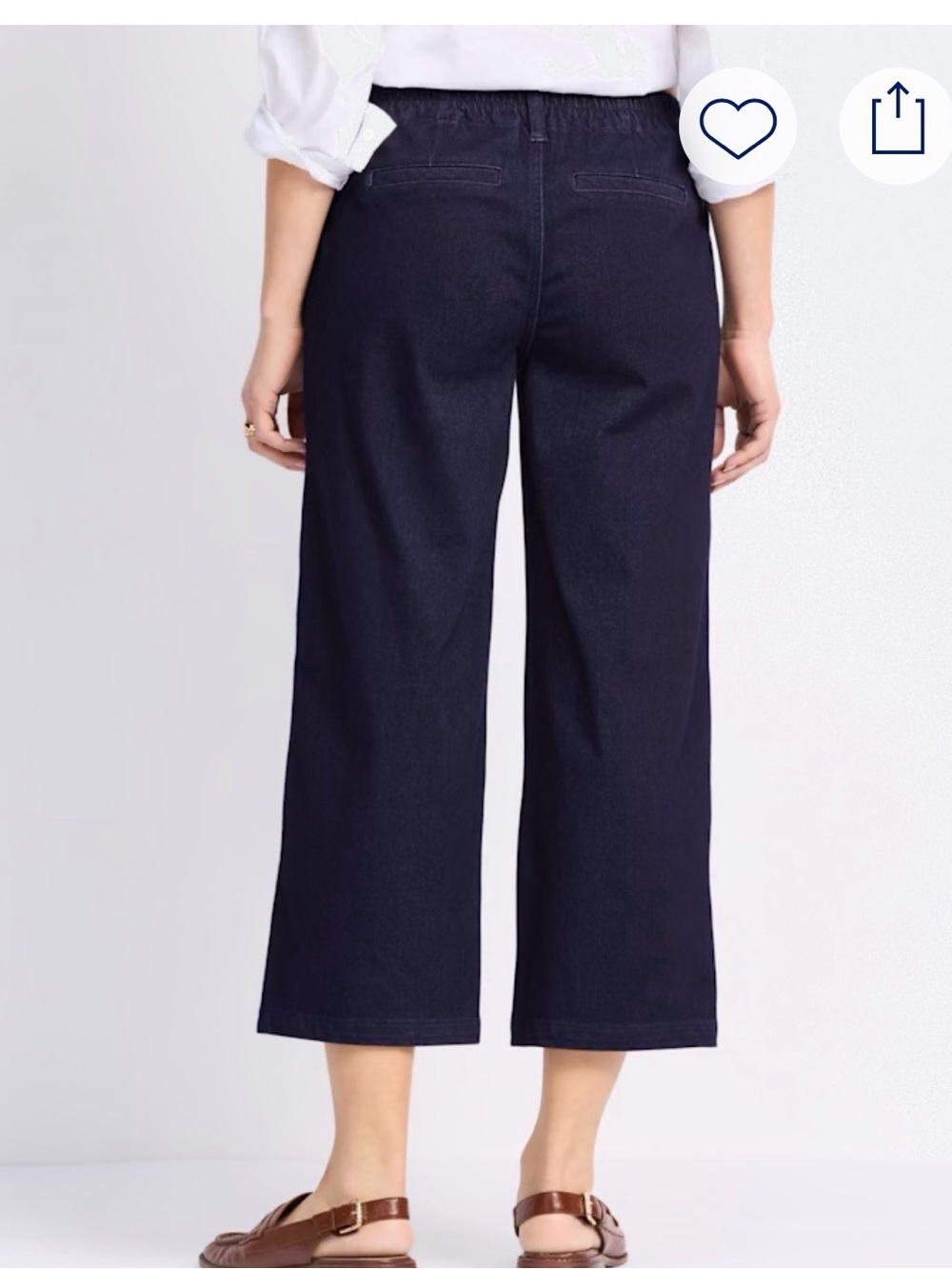 Liverpool Wide Leg Cargo Indigo Jean. Sz 8. - Picture 7 of 8